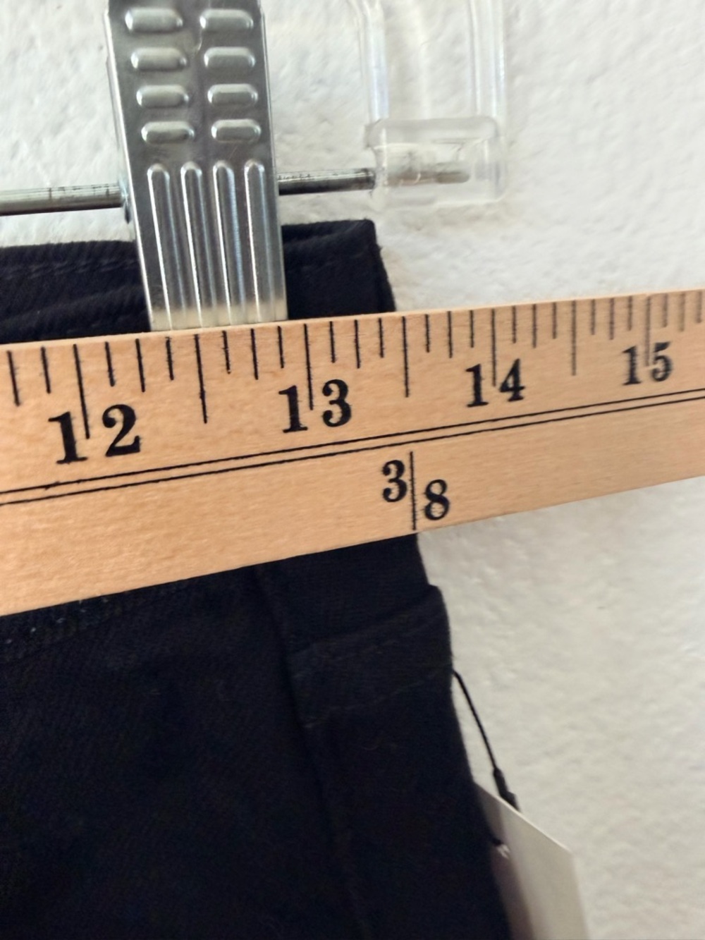 Aritzia Denim Forum Arlo High Rise Straight Jeans Black 26W 28L NWT Stay Black - Picture 7 of 10
